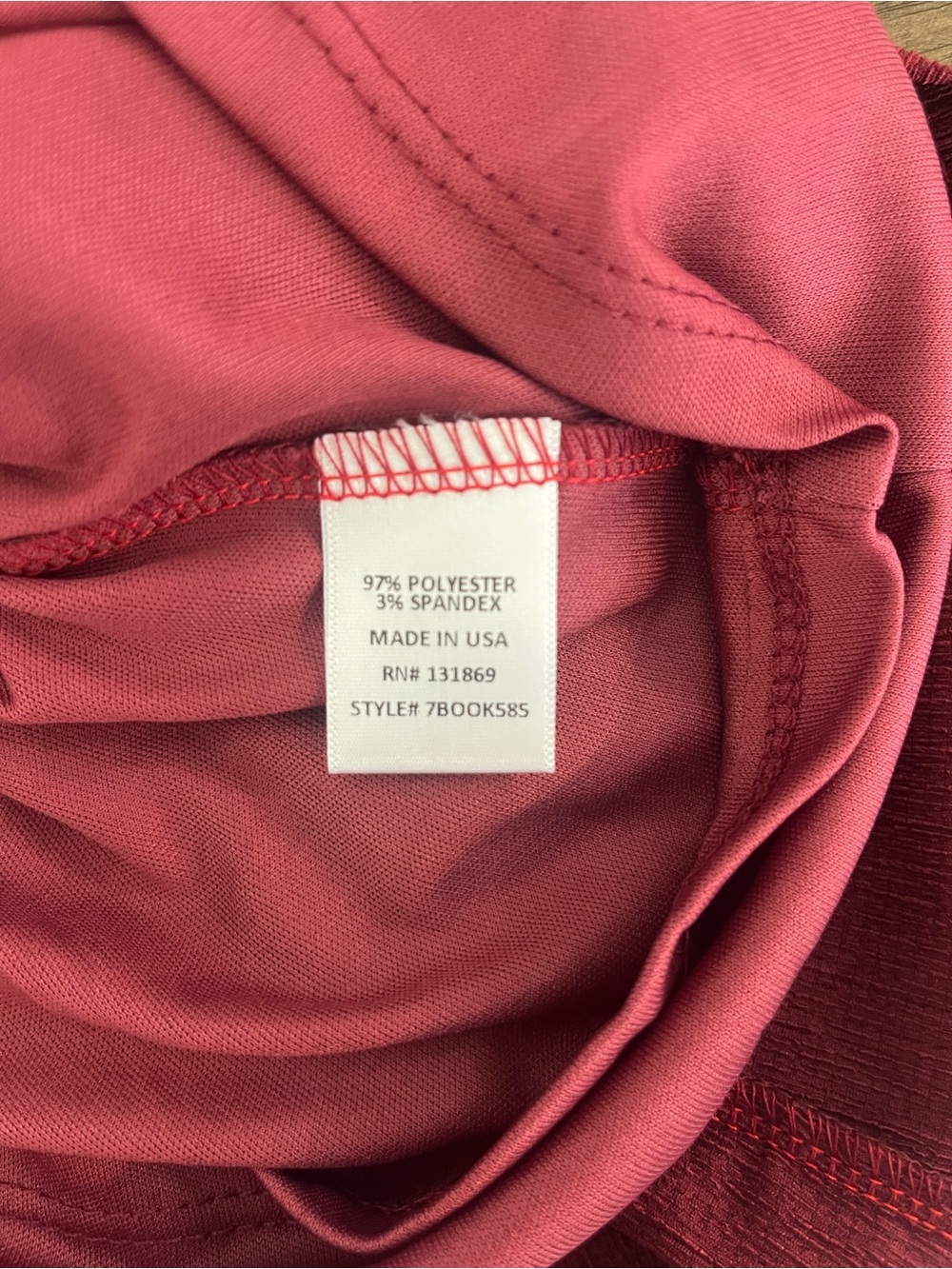Allison & Kelly Burgundy Crisscross Back Mini Dress Long Sleeves Womens Large - Picture 10 of 10